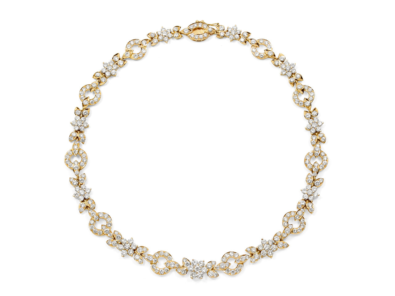 Diamond Statement Necklace in 18K Yellow Gold