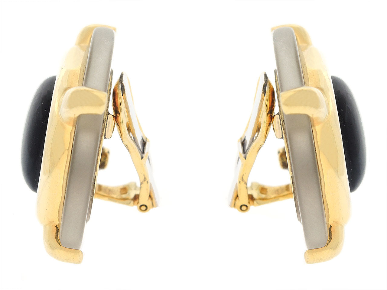 Cartier Aldo Cipullo Crystal and Onyx Earrings in 18K
