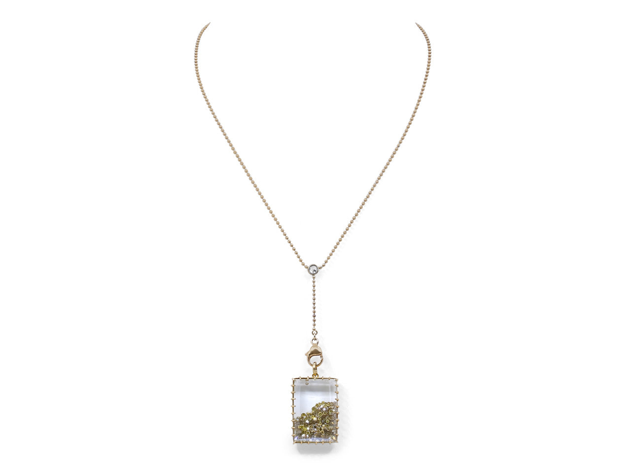 Renee Lewis Diamond 'Shake' Lariat Necklace in 18K Gold