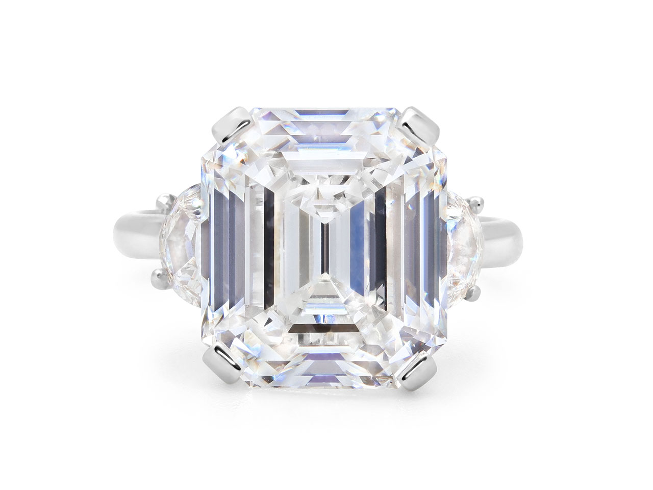 Emerald Cut Diamond Ring, 8.32 carat F/SI1, in Platinum