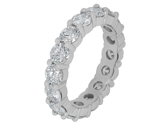 Transitional-cut Diamond Eternity Band, 3.93 total carats, in Platinum