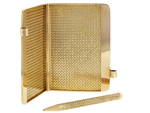Cartier Gold Writing Case and Pencil in 14K