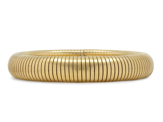Mid-Century Forstner Tubogas Bracelet in 14K Gold
