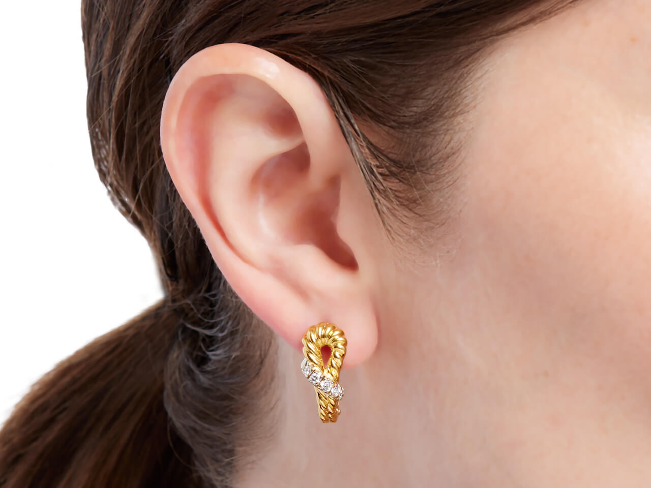 Diamond Earrings in 18K Gold