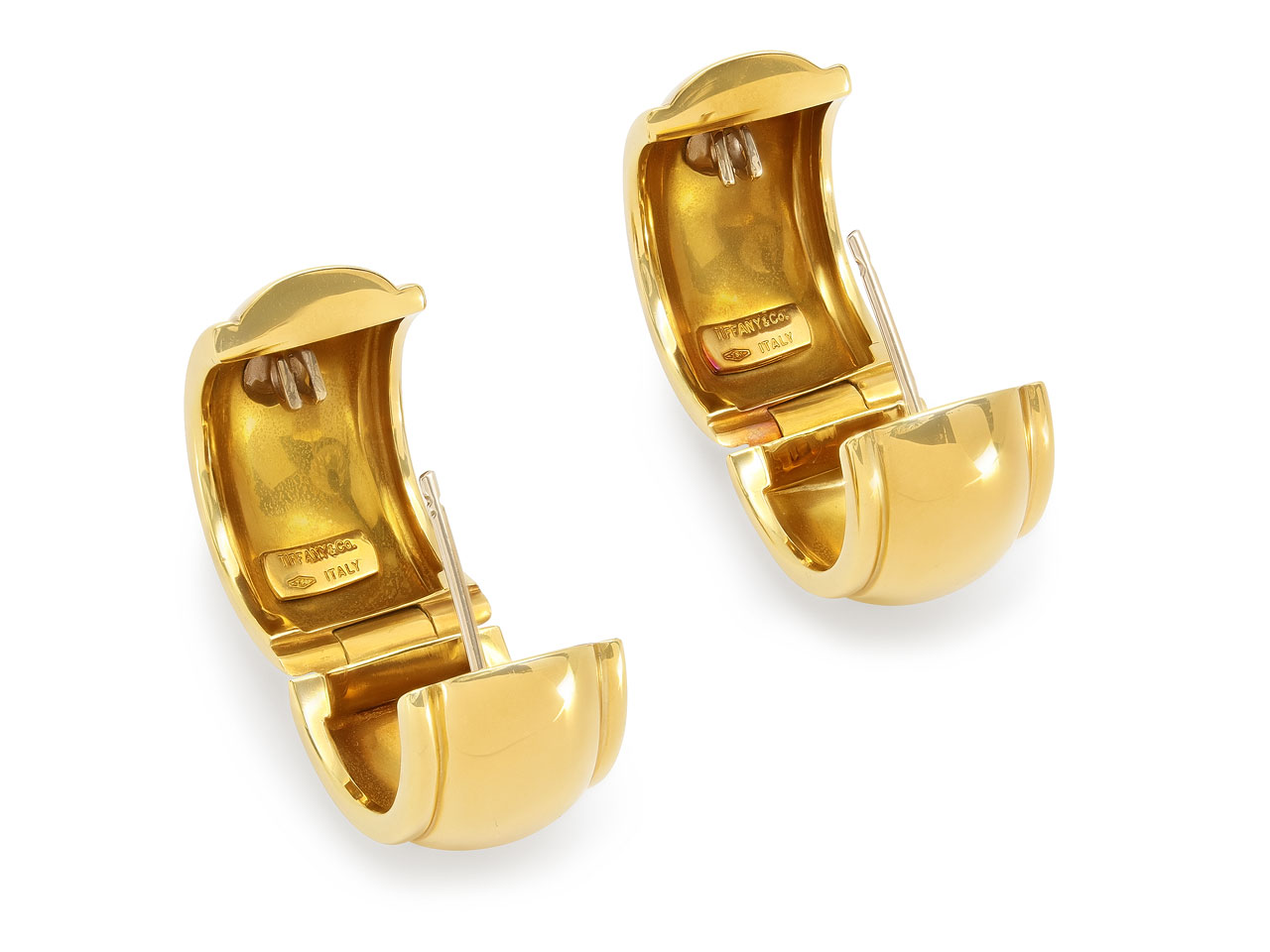 Tiffany & Co. Wide Hoop Earrings in 18K Gold