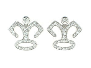 Garrard Diamond Crown Earrings