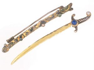 Vintage Sword Brooch