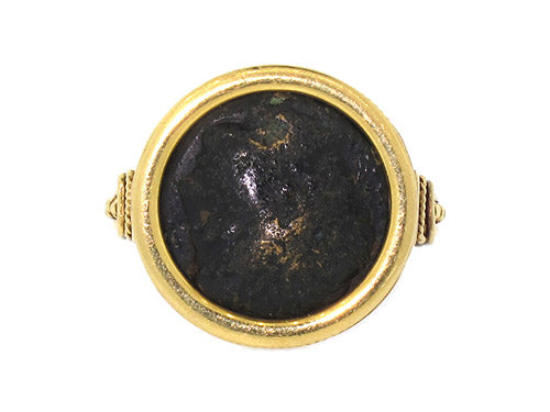Ancient Coin Gold Ring 502398-500