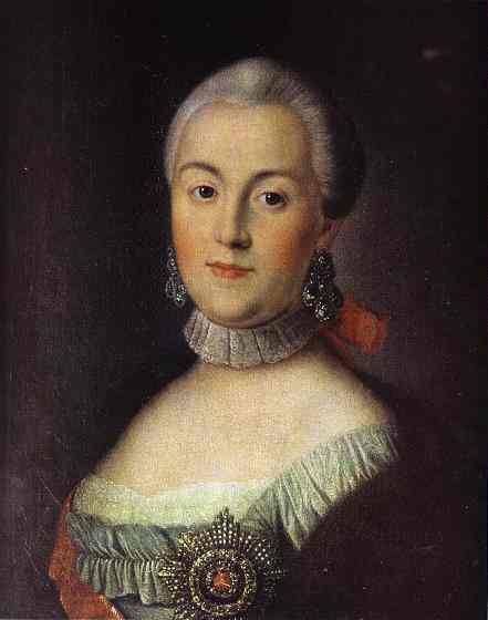 Portrait of Catherine the Great in Pearls